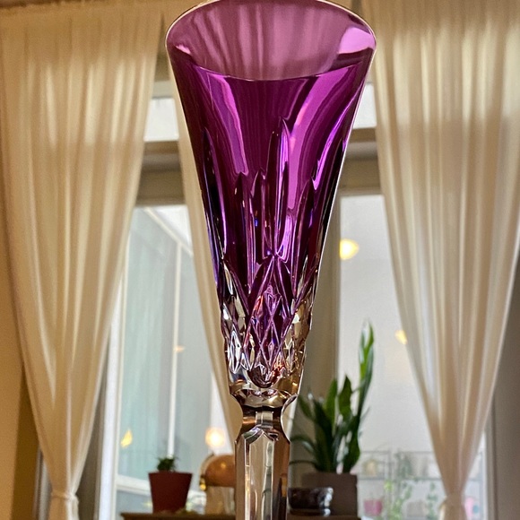 Waterford Crystal Lismore Jewel Amethyst Flute 12β - Picture 6 of 8